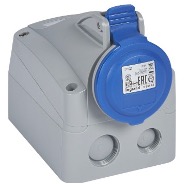 TOMA SOBREPUESTO 2P+T 16A 220V IP44 LEGRAND