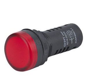 LUZ PILOTO LED 22MM VERDE PLAST. 220VAC ND16-22D/4 CHINT