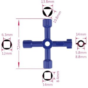 LLAVE MULTIUSO 4 PUNTAS